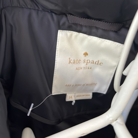 Kate Spade Peplum Puffer Jacket in Black - Picture 5 of 6